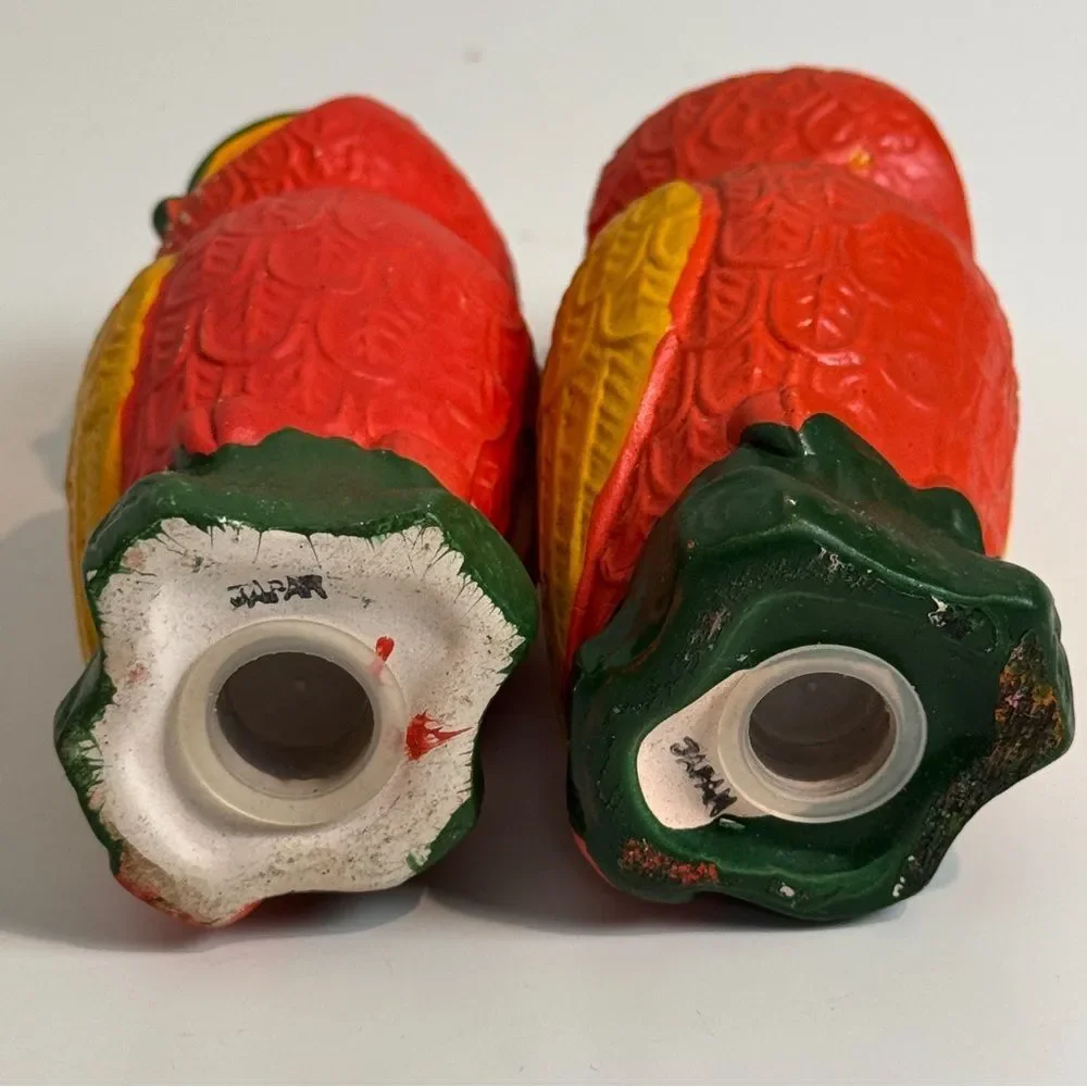 Vintage Ceramic Owl Salt & Pepper Shakers Made in Japan 70s